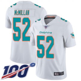 Nike Miami Dolphins #52 Raekwon McMillan White Mens Stitched NFL 100th Season Vapor Limited Jersey