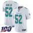Nike Miami Dolphins #52 Raekwon McMillan White Mens Stitched NFL 100th Season Vapor Limited Jersey