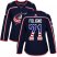 Adidas Columbus Blue Jackets #71 Nick Foligno Navy Blue Home Authentic USA Flag Womens Stitched NHL Jersey
