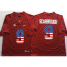 Alabama Crimson Tide #9 Bo Scarbrough Red USA Flag College Jersey