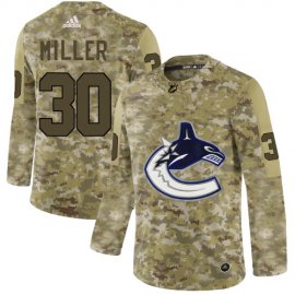 Adidas Vancouver Canucks #30 Ryan Miller Camo Authentic Stitched NHL Jersey
