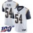 Nike Los Angeles Rams #54 Leonard Floyd White Mens Stitched NFL 100th Season Vapor Untouchable Limited Jersey