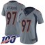Nike Denver Broncos #97 Jeremiah Attaochu Gray Womens Stitched NFL Limited Inverted Legend 100th Season Jersey