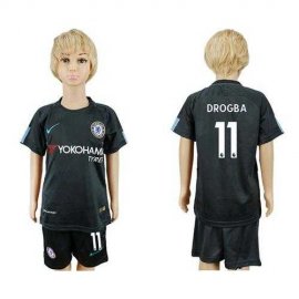 Chelsea #11 Drogba Sec Away Kid Soccer Club Jersey