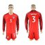 USA #3 Gonzalez Away Long Sleeves Soccer Country Jersey
