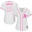 Oakland Athletics #33 Jose Canseco White/Pink Fashion Womens Stitched MLB Jersey