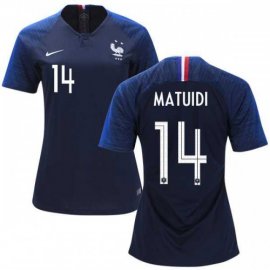 Womens France #14 Matuidi Home Soccer Country Jersey