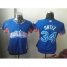 Boston Red Sox #34 David Ortiz Blue 2013 All-Star Womens Stitched MLB Jersey