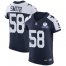 Nike Dallas Cowboys #58 Aldon Smith Navy Blue Thanksgiving Mens Stitched With Established In 1960 Patch NFL Vapor Untouchable Throwback Elite Jersey