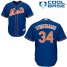 New York Mets #34 Noah Syndergaard Blue Cool Base Stitched Youth MLB Jersey