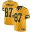 Nike Green Bay Packers #87 Jace Sternberger Yellow Mens Stitched NFL Limited Rush Jersey