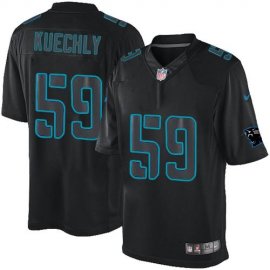 Nike Carolina Panthers #59 Luke Kuechly Black Mens Stitched NFL Impact Limited Jersey