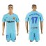 Barcelona #17 Paco Alcacer Away Soccer Club Jersey