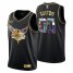 Charlotte Hornets Custom Mens Golden Edition Diamond Logo 2021/22 Swingman Jersey – Black