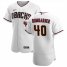 Arizona Diamondbacks #40 Madison Bumgarner Mens Nike White Crimson Authentic Home Team MLB Jersey