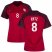 Womens Julie Ertz USA Jersey – Gym Red 201718 #8 Third Nike Soccer Short Shirt