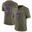 Nike Minnesota Vikings #7 Patrick Peterson Olive Mens Stitched NFL Limited 2017 Salute To Service Jersey