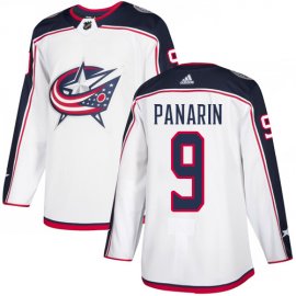 Adidas Columbus Blue Jackets #9 Artemi Panarin White Road Authentic Stitched NHL Jersey