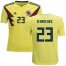 Colombia #23 D.Sanchez Home Kid Soccer Country Jersey