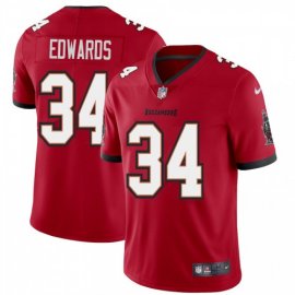Tampa Bay Buccaneers #34 Mike Edwards Mens Nike Red Vapor Limited Jersey
