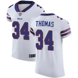 Nike Buffalo Bills #34 Thurman Thomas White Mens Stitched NFL Vapor Untouchable Elite Jersey