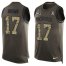 Nike New England Patriots #17 Antonio Brown Green Mens Stitched NFL Limited Salute To Service Tank Top Jersey