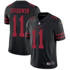 Nike San Francisco 49ers #11 Marquise Goodwin Black Alternate Mens Stitched NFL Vapor Untouchable Limited Jersey