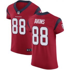 Nike Houston Texans #88 Jordan Akins Red Alternate Mens Stitched NFL New Elite Jersey