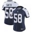 Nike Dallas Cowboys #58 Aldon Smith Navy Blue Thanksgiving Womens Stitched NFL Vapor Throwback Limited Jersey