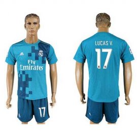 Real Madrid #17 Lucas V. Sec Away Soccer Club Jersey