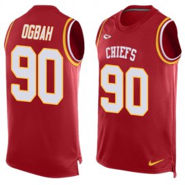 Nike Kansas City Chiefs #90 Emmanuel Ogbah Red Team Color Mens Stitched NFL Limited Tank Top Jersey