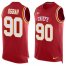 Nike Kansas City Chiefs #90 Emmanuel Ogbah Red Team Color Mens Stitched NFL Limited Tank Top Jersey