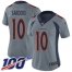 Nike Denver Broncos #10 Emmanuel Sanders Gray Womens Stitched NFL Limited Inverted Legend 100th Season Jersey