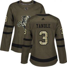 Adidas Florida Panthers #3 Keith Yandle Green Salute to Service Womens Stitched NHL Jersey