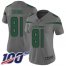Nike New York Jets #81 Quincy Enunwa Gray Womens Stitched NFL Limited Inverted Legend 100th Season Jersey