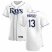 Tampa Bay Rays #13 Manuel Margot Mens Nike White Home 2020 Authentic Player MLB Jersey