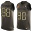 Nike Cleveland Browns #98 Sheldon Richardson Green Mens Stitched NFL Limited Salute To Service Tank Top Jersey