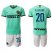 AC Milan #20 Abate Away Soccer Club Jersey