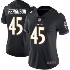 Nike Baltimore Ravens #45 Jaylon Ferguson Black Alternate Womens Stitched NFL Vapor Untouchable Limited Jersey