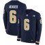 Nike Los Angeles Rams #6 Johnny Hekker Navy Blue Team Color Mens Stitched NFL Limited Therma Long Sleeve Jersey