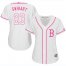 Boston Red Sox #23 Blake Swihart White/Pink Fashion Womens Stitched MLB Jersey