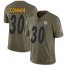 Nike Pittsburgh Steelers #30 James Conner Olive Mens Stitched NFL Limited 2017 Salute to Service Jersey
