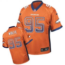 Nike Denver Broncos #95 Derek Wolfe Orange Team Color Youth Stitched NFL Elite Drift Fashion Jersey