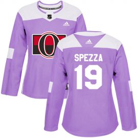 Adidas Ottawa Senators #19 Jason Spezza Purple Authentic Fights Cancer Womens Stitched NHL Jersey