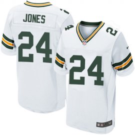 Nike Green Bay Packers #24 Josh Jones White Mens Stitched NFL Elite Jersey