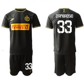 Inter Milan #33 DAmbrosio Third Soccer Club Jersey
