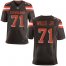 Nike Cleveland Browns #71 Jedrick Wills JR Brown Team Color Mens Stitched NFL Vapor Untouchable Elite Jersey