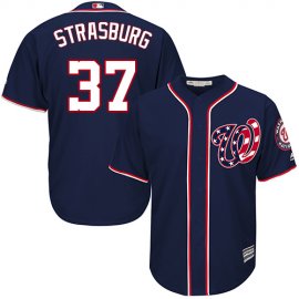 Washington Nationals #37 Stephen Strasburg Blue Cool Base EStitched Youth MLB Jersey