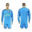 Arsenal Blank Light Blue Long Sleeves Goalkeeper Soccer Club Jersey