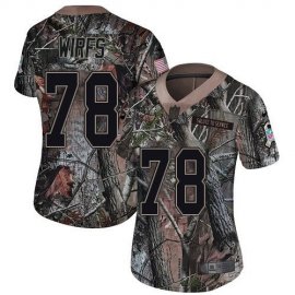 Nike Tampa Bay Buccaneers #78 Tristan Wirfs Camo Womens Stitched NFL Limited Rush Realtree Jersey